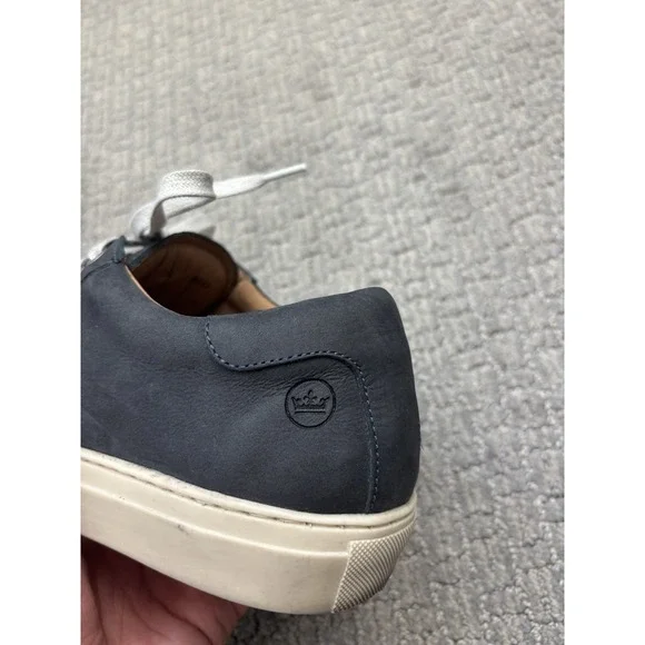 Peter Millar Crown Suede Leather Sneakers Blue Shoes Mens Size 11 - Picture 4 of 8